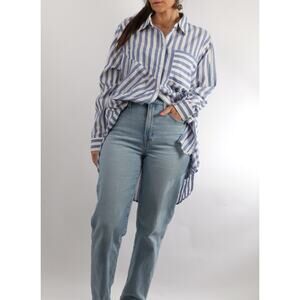 Madewell Blue Denim Straight Leg High Rise Jeans Classic Fit Women’s Casual